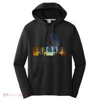 Keyboard Piano Meaningful Gift For Pianists Musicians Gift Performance Fleece Hoodie thumb 0