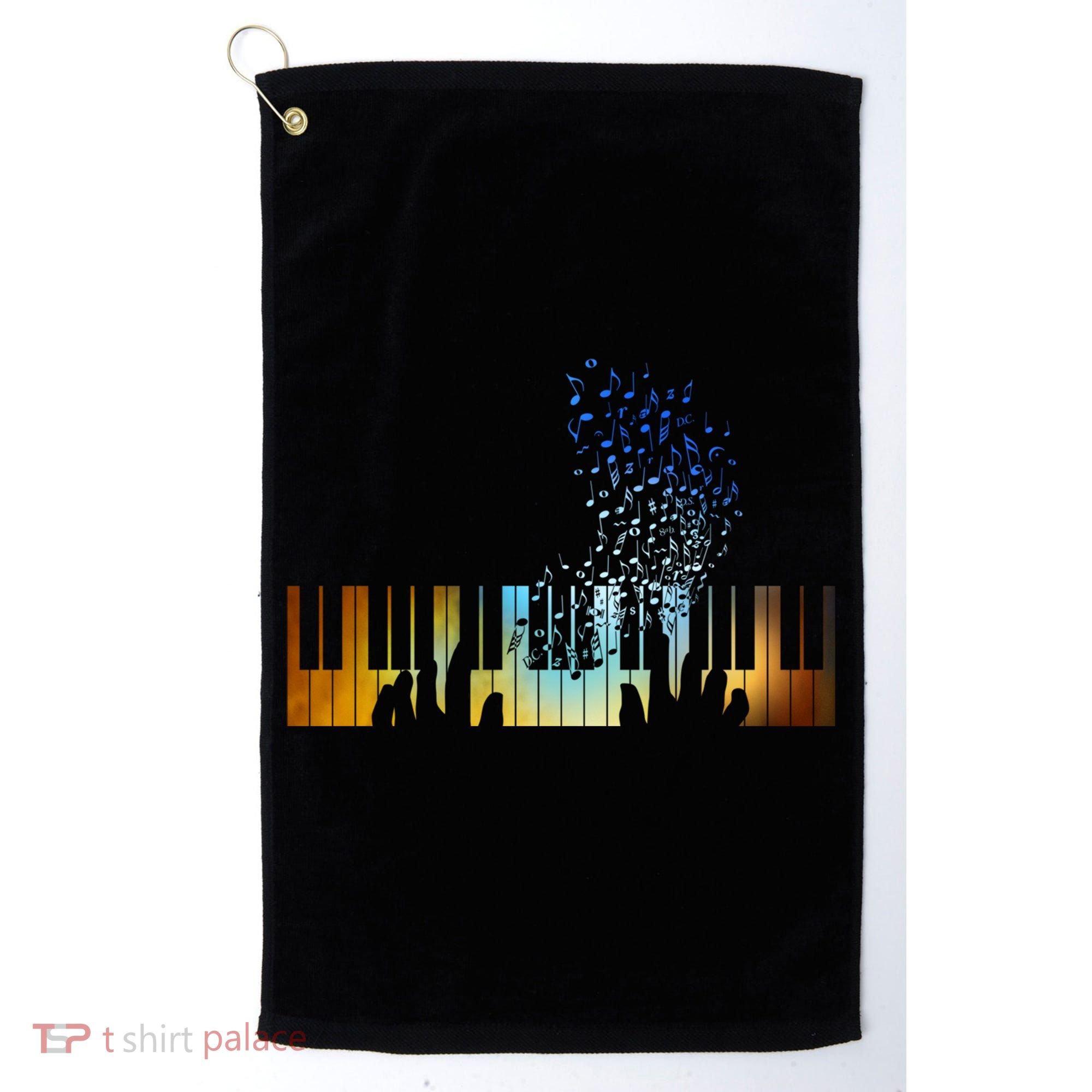 Keyboard Piano Meaningful Gift For Pianists Musicians Gift Golf Towel