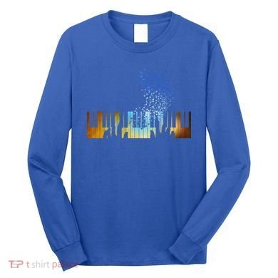 Keyboard Piano Meaningful Gift For Pianists Musicians Gift Long Sleeve Shirt