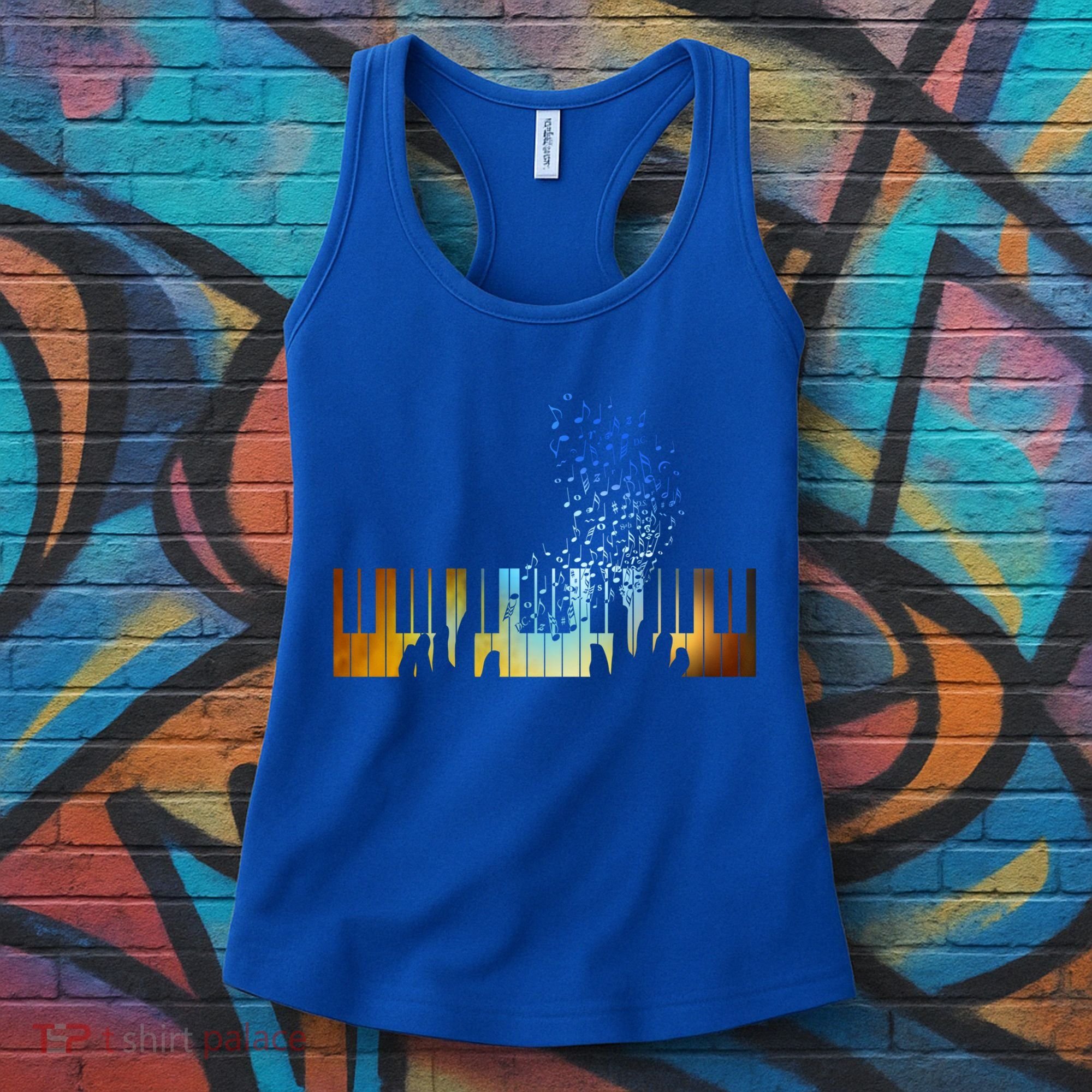 Keyboard Piano Meaningful Gift For Pianists Musicians Gift Women's Tank Top