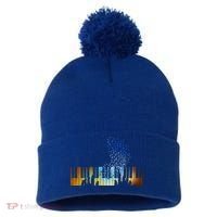Keyboard Piano Meaningful Gift For Pianists Musicians Gift Pom Pom 12in Knit Beanie thumb 0