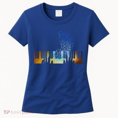 Keyboard Piano Meaningful Gift For Pianists Musicians Gift Women's T-Shirt
