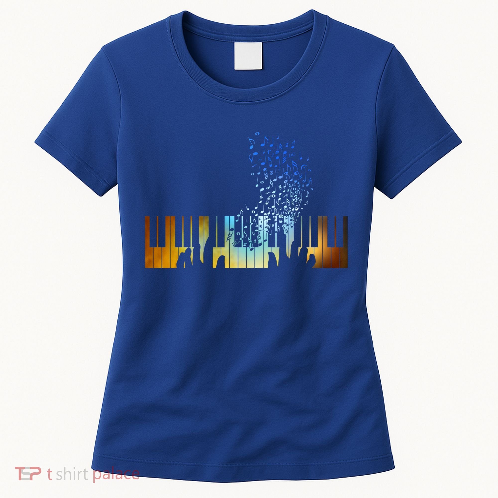 Keyboard Piano Meaningful Gift For Pianists Musicians Gift Women's T-Shirt