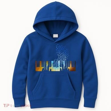 Keyboard Piano Meaningful Gift For Pianists Musicians Gift Kids Hoodie