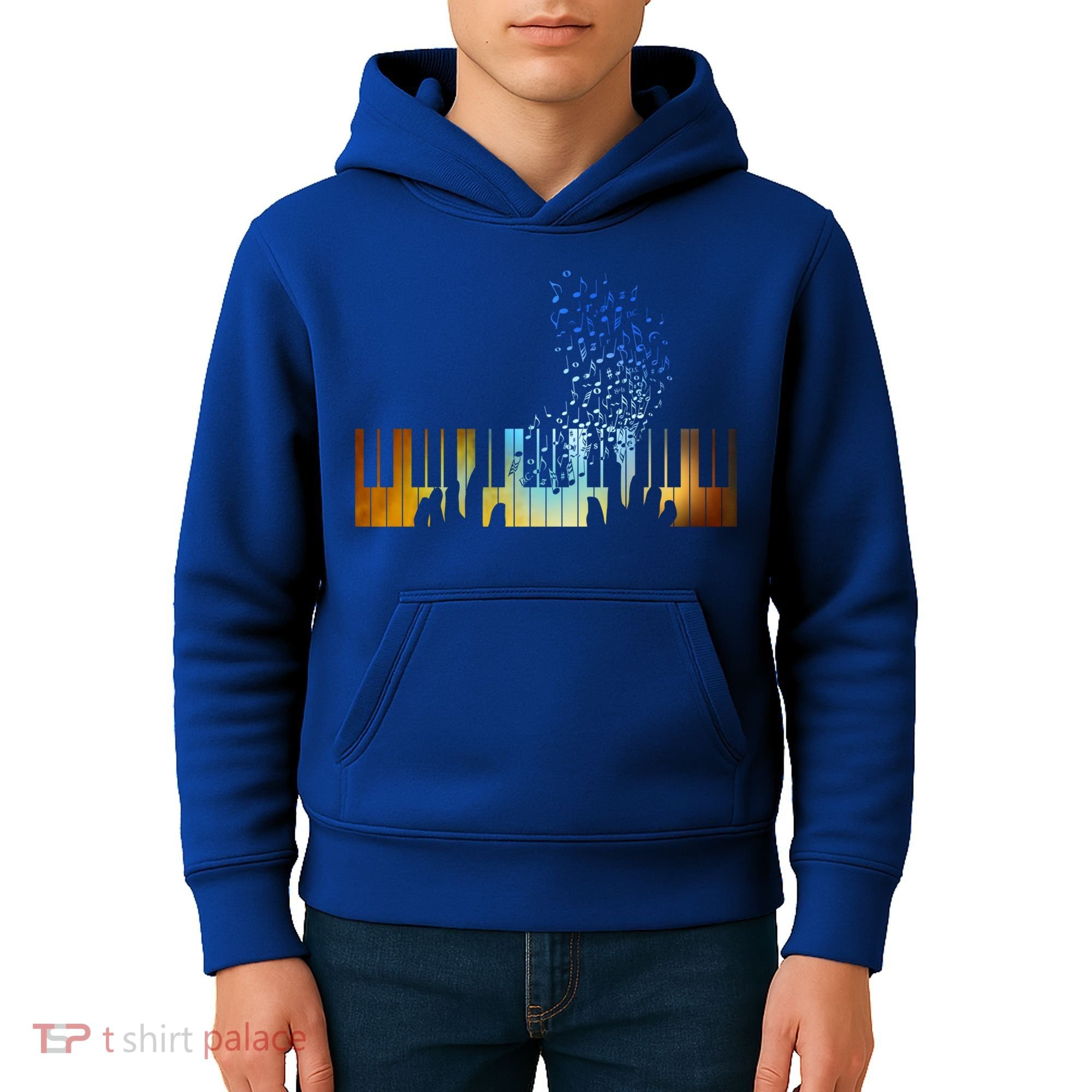 Keyboard Piano Meaningful Gift For Pianists Musicians Gift Kids Hoodie