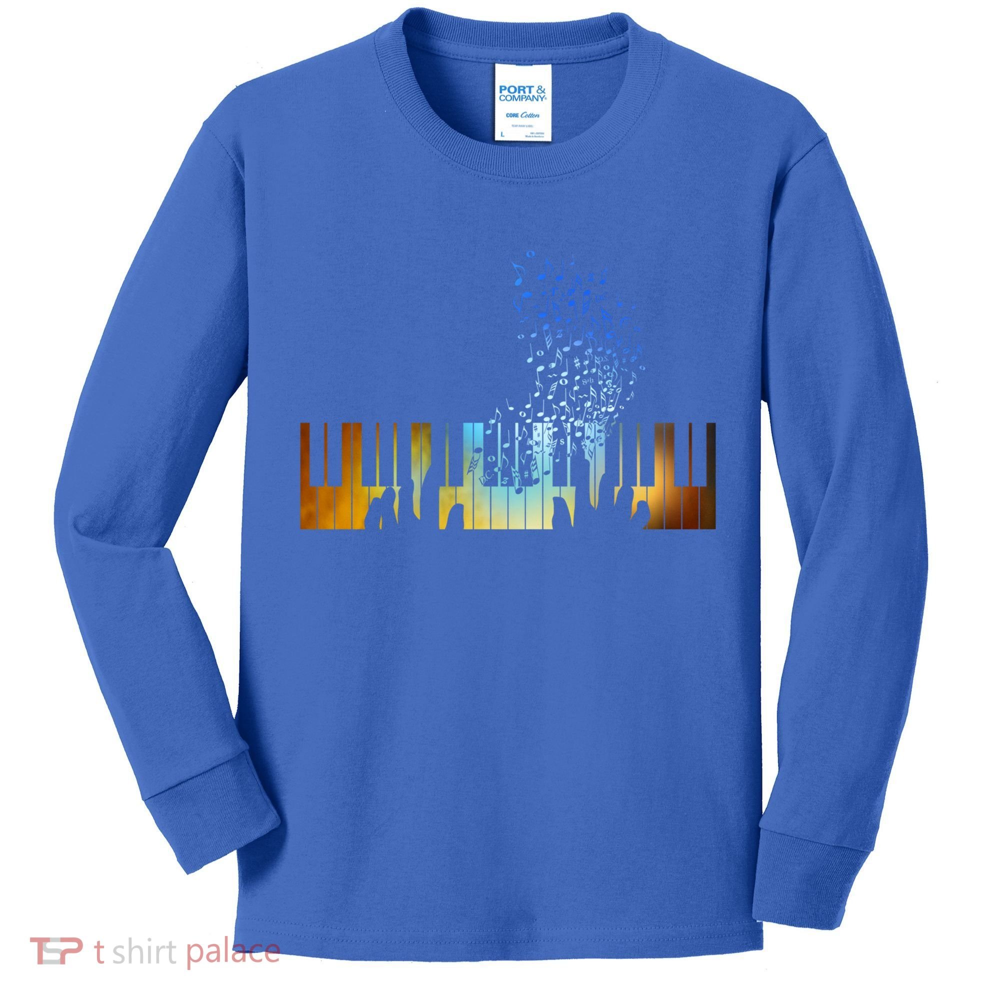 Keyboard Piano Meaningful Gift For Pianists Musicians Gift Kids Long Sleeve Shirt