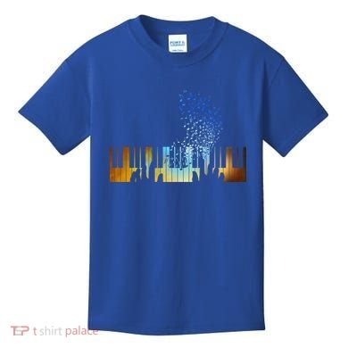 Keyboard Piano Meaningful Gift For Pianists Musicians Gift Kids T-Shirt