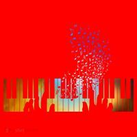 Keyboard Piano Meaningful Gift For Pianists Musicians Gift Santa Hat thumb 1