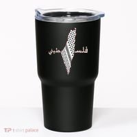 Keffiyeh Palestine Map Scarf Shemagh Palestinians Tumbler thumb 0