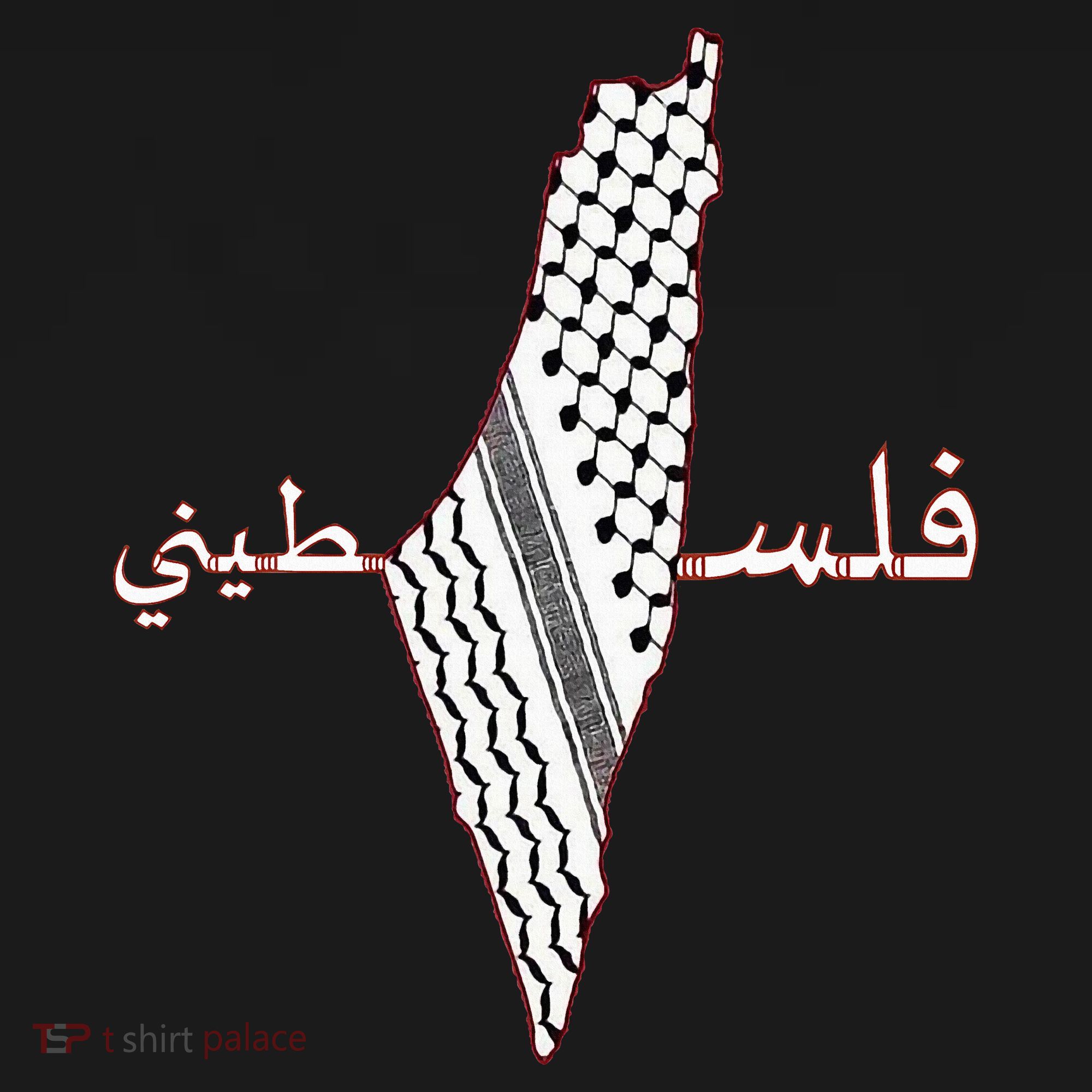 Keffiyeh Palestine Map Scarf Shemagh Palestinians Mousepad