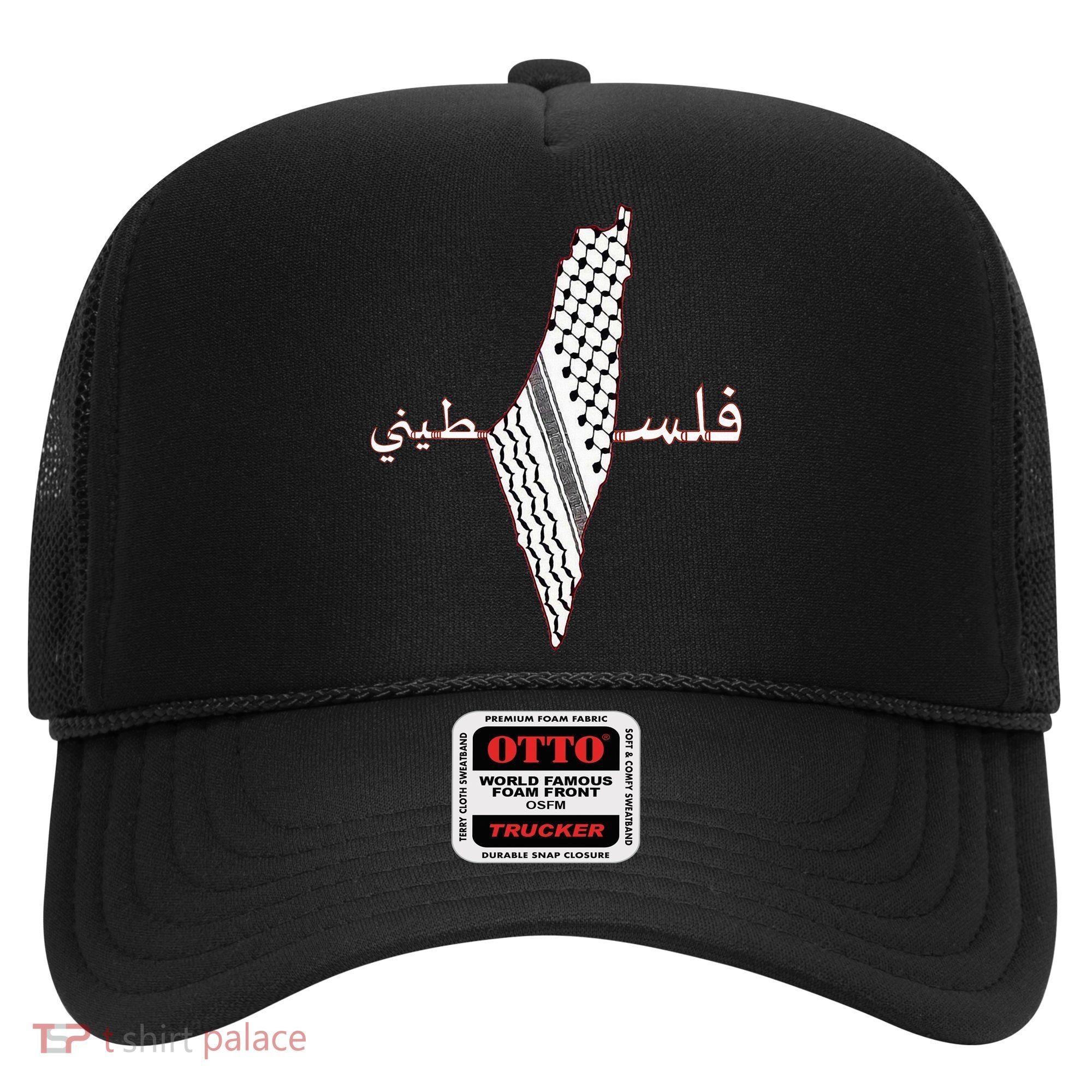 Keffiyeh Palestine Map Scarf Shemagh Palestinians Hat