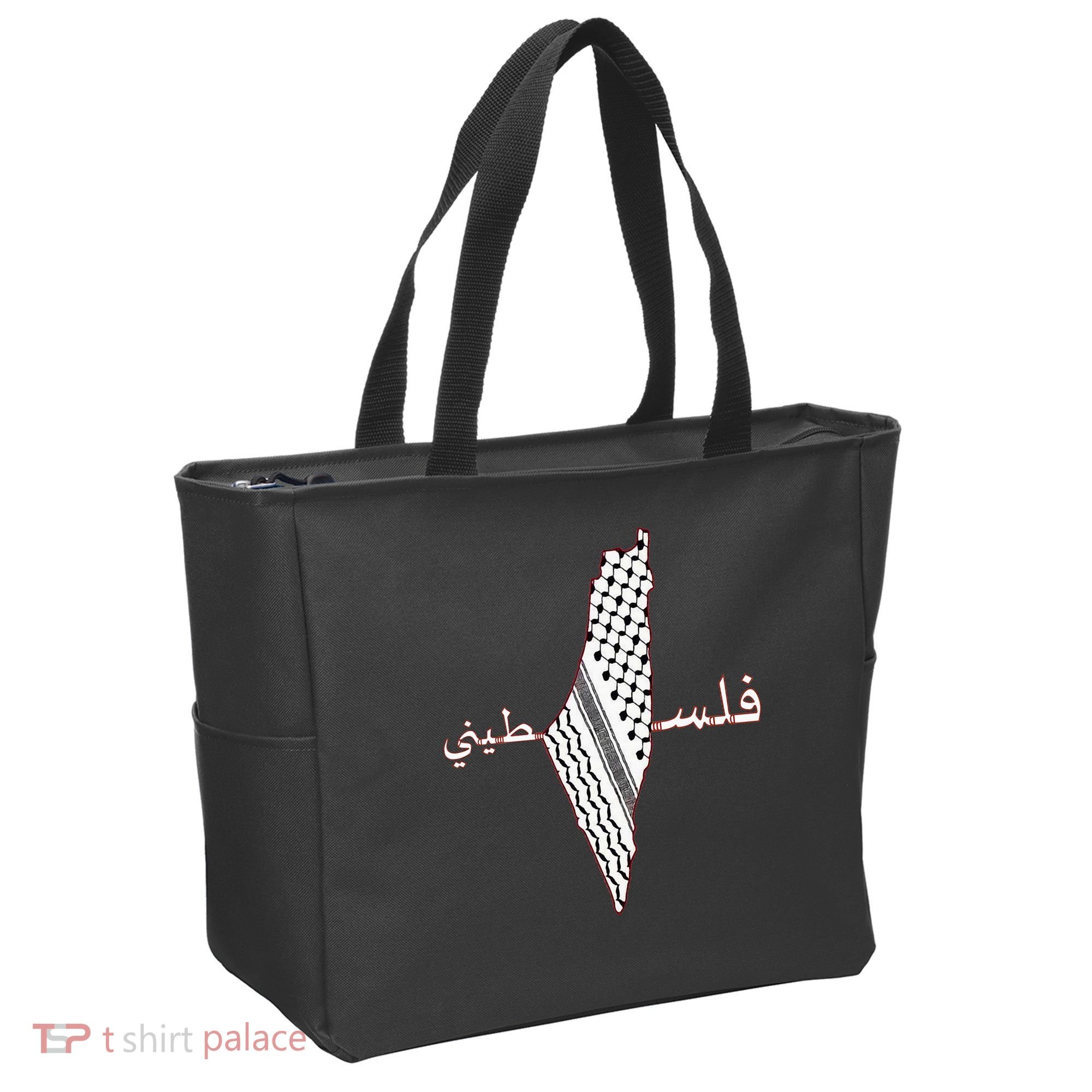 Keffiyeh Palestine Map Scarf Shemagh Palestinians Tote Bag