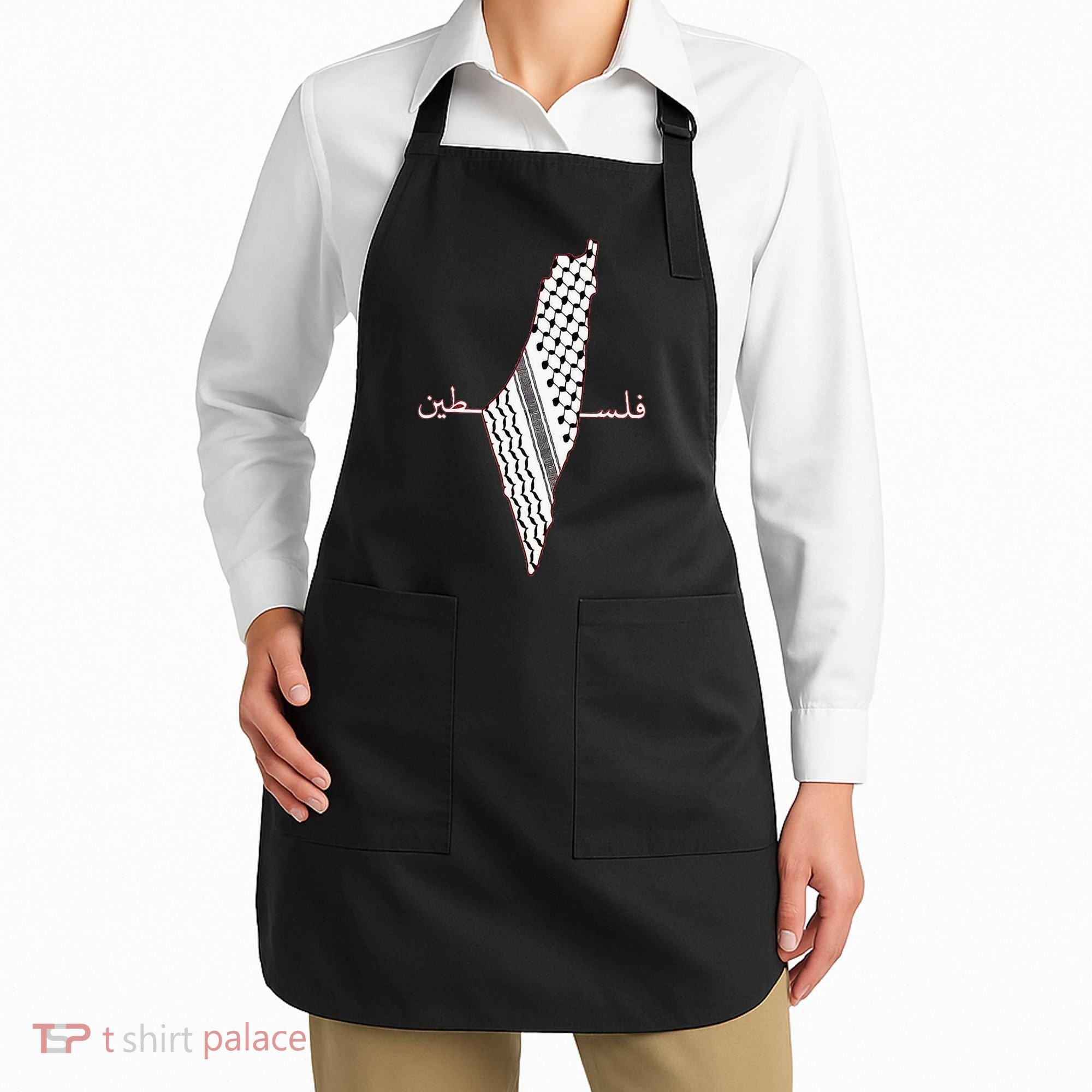 Keffiyeh Palestine Map Arabic Scarf Shemagh Palestinian Flag Apron