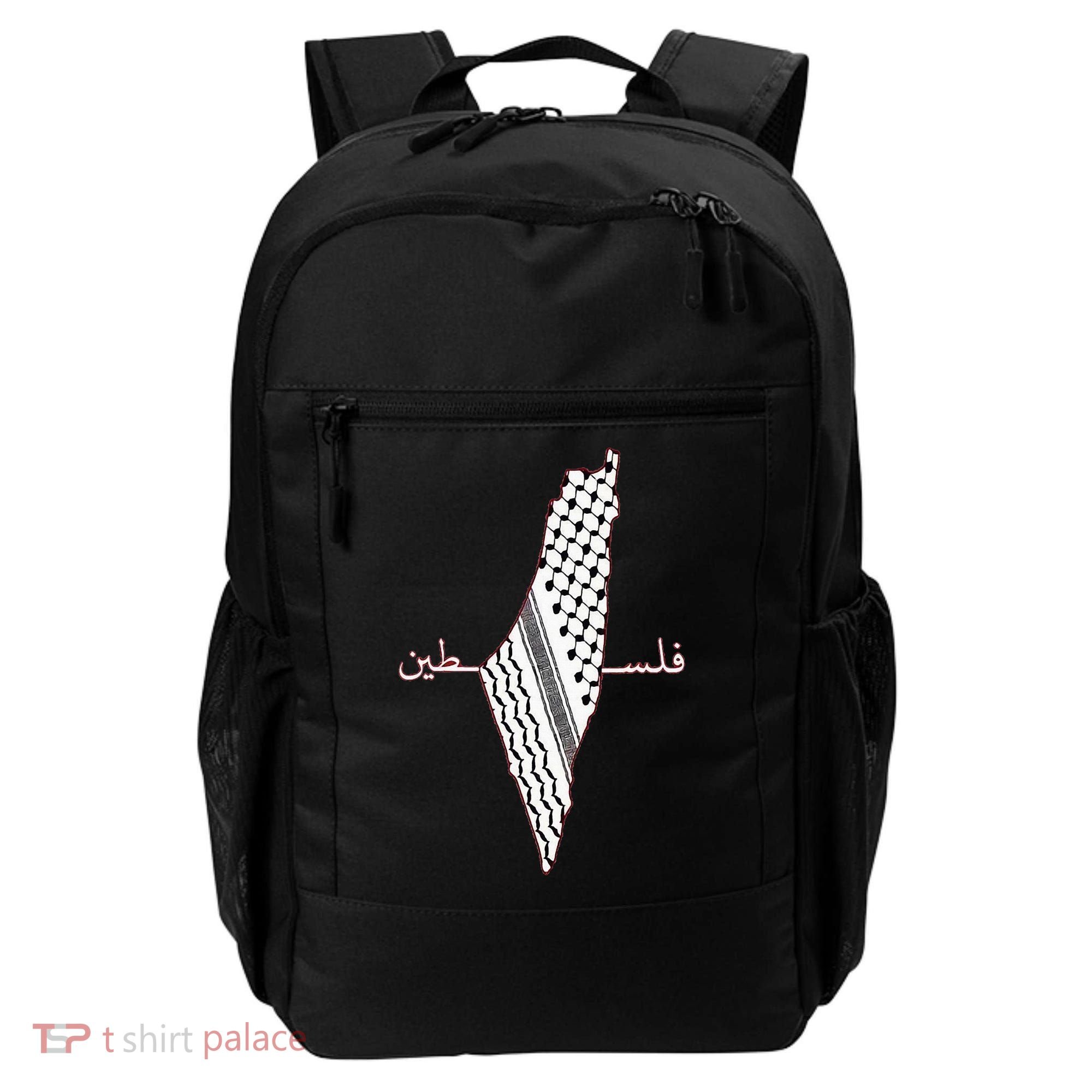 Keffiyeh Palestine Map Arabic Scarf Shemagh Palestinian Flag Backpack