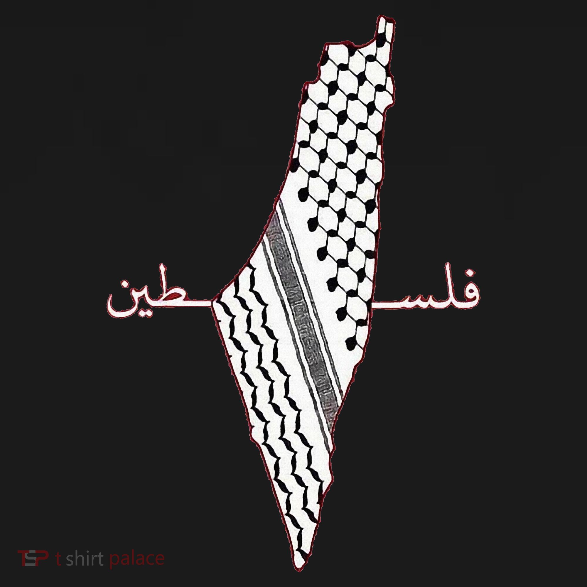 Keffiyeh Palestine Map Arabic Scarf Shemagh Palestinian Flag Women's Tank Top