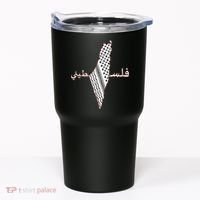 Keffiyeh Palestine Map Scarf Shemagh Palestinians Tumbler thumb 0