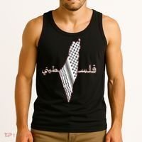 Keffiyeh Palestine Map Scarf Shemagh Palestinians Tank Top thumb 3