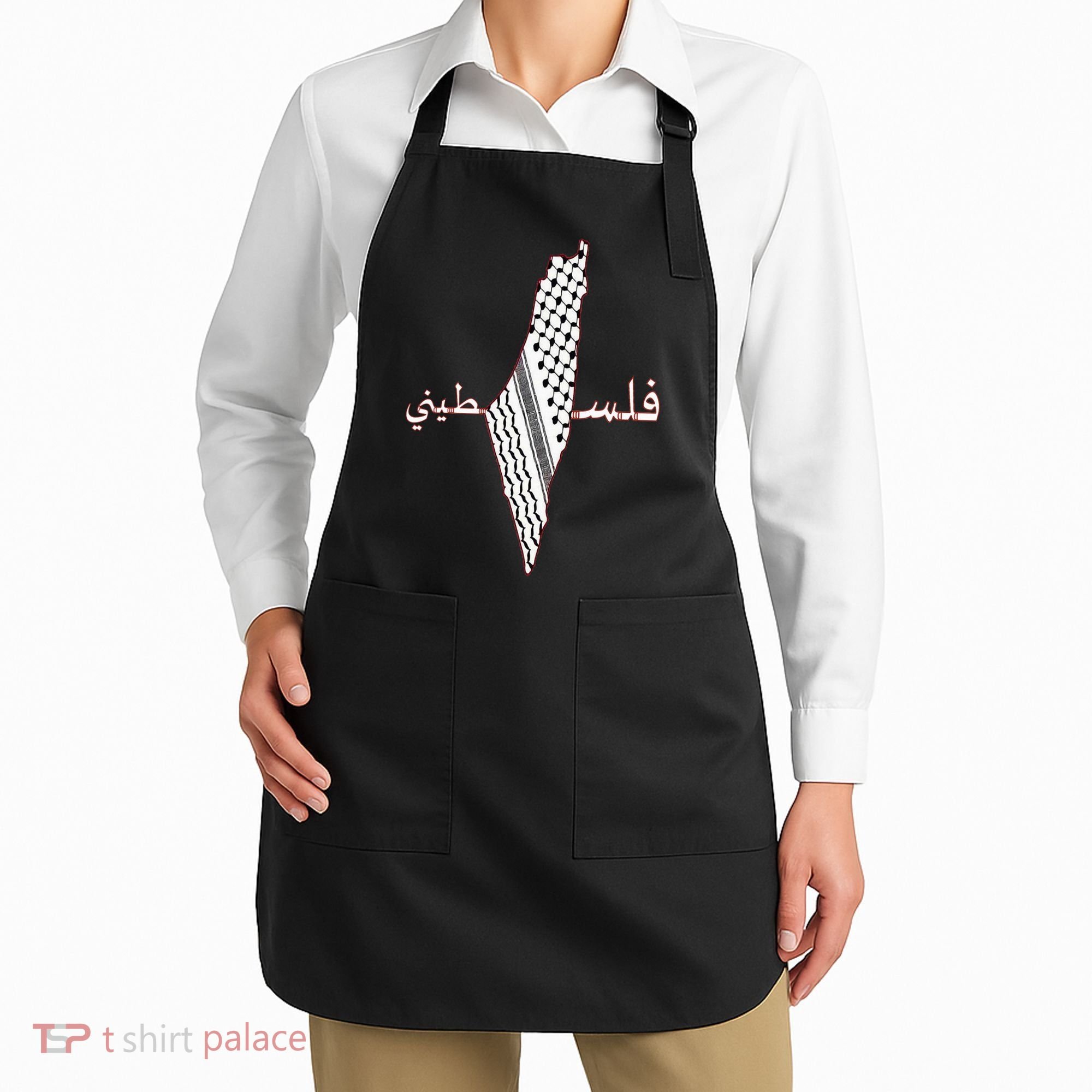 Keffiyeh Palestine Map Scarf Shemagh Palestinians Apron