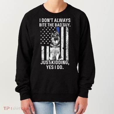 K9 Police Officer German Shepherd Funny Thin Blue Line Women's Sweatshirt