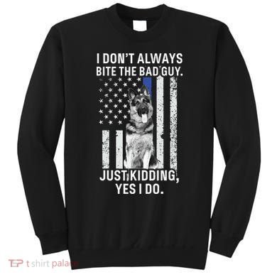 K9 Police Officer German Shepherd Funny Thin Blue Line Sweatshirt