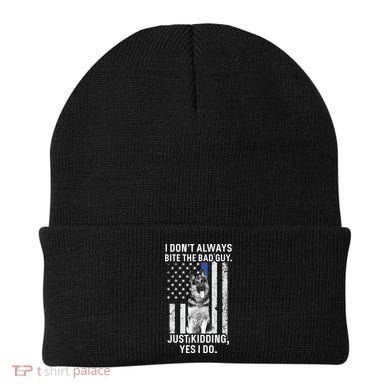 K9 Police Officer German Shepherd Funny Thin Blue Line Beanie