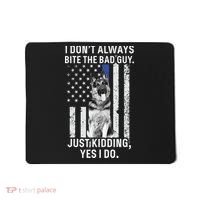 K9 Police Officer German Shepherd Funny Thin Blue Line Mousepad thumb 0