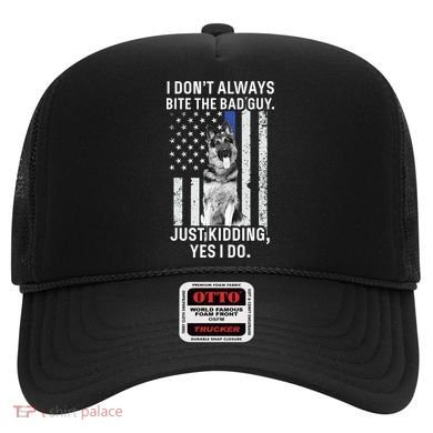 K9 Police Officer German Shepherd Funny Thin Blue Line Hat