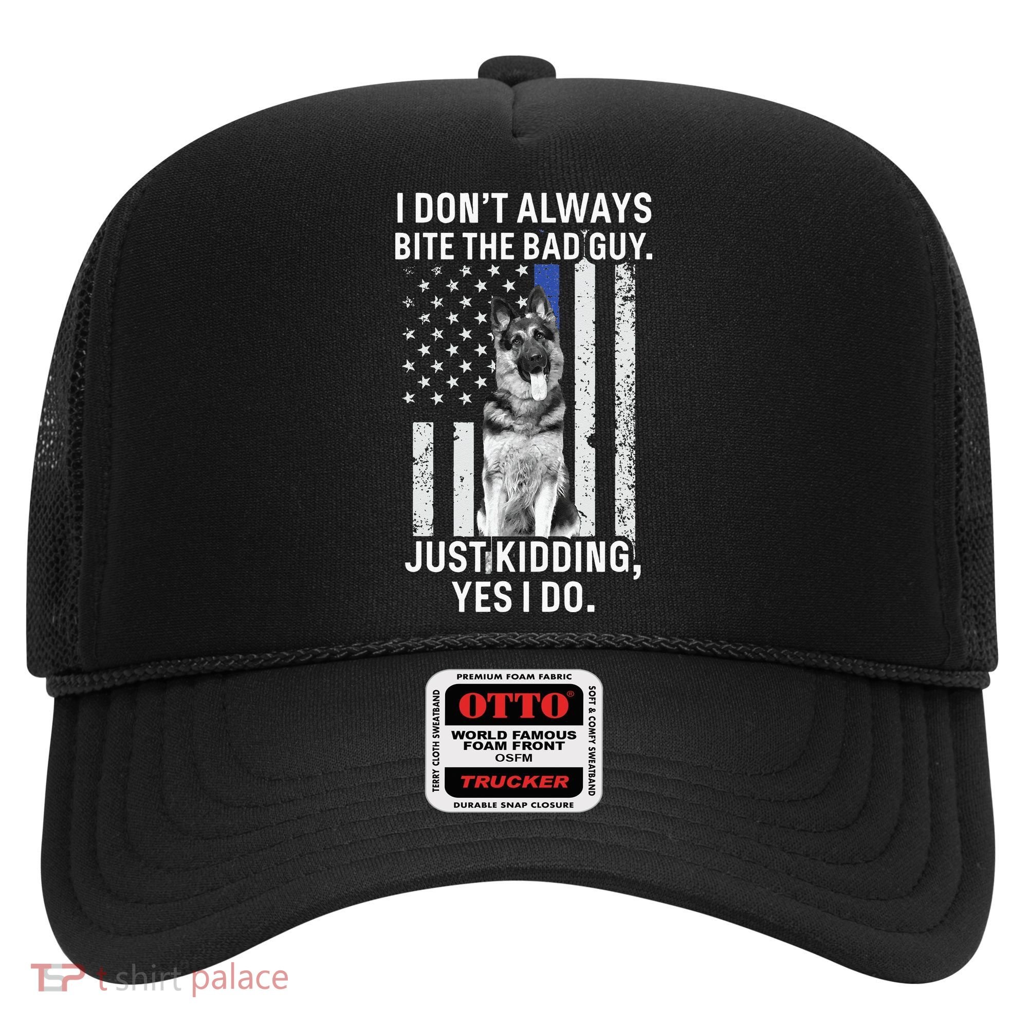 K9 Police Officer German Shepherd Funny Thin Blue Line Hat