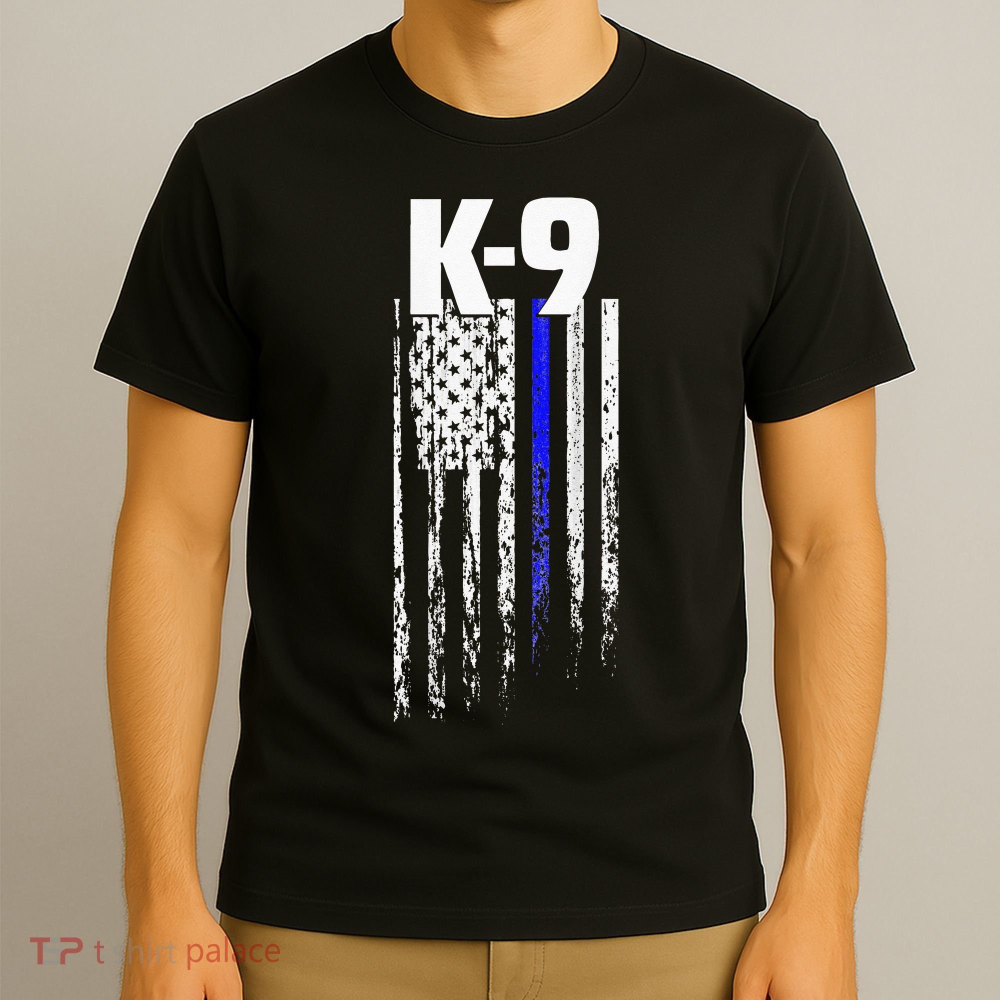 K9 Police Officer USA Flag LEO Cops Law Enforcement T-Shirt