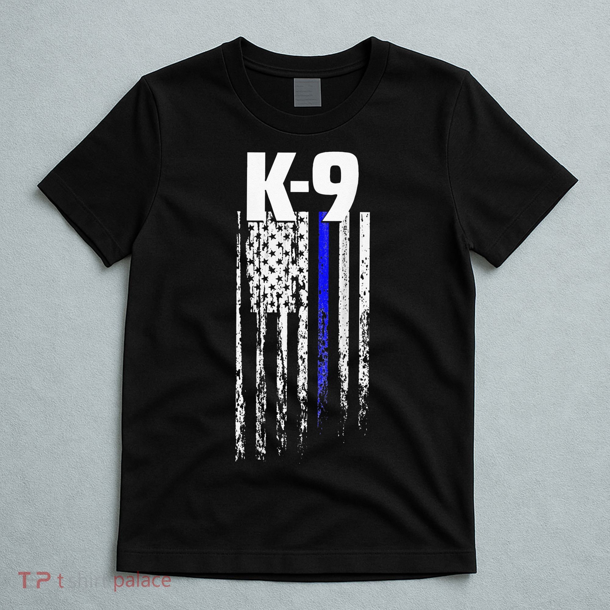 K9 Police Officer USA Flag LEO Cops Law Enforcement T-Shirt