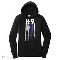K9 Police Officer USA Flag LEO Cops Law Enforcement Women's Hoodie thumb 0