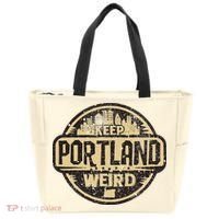 Keep Portland Oregon Weird Funny Tote Bag thumb 0