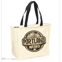 Keep Portland Oregon Weird Funny Tote Bag thumb 2
