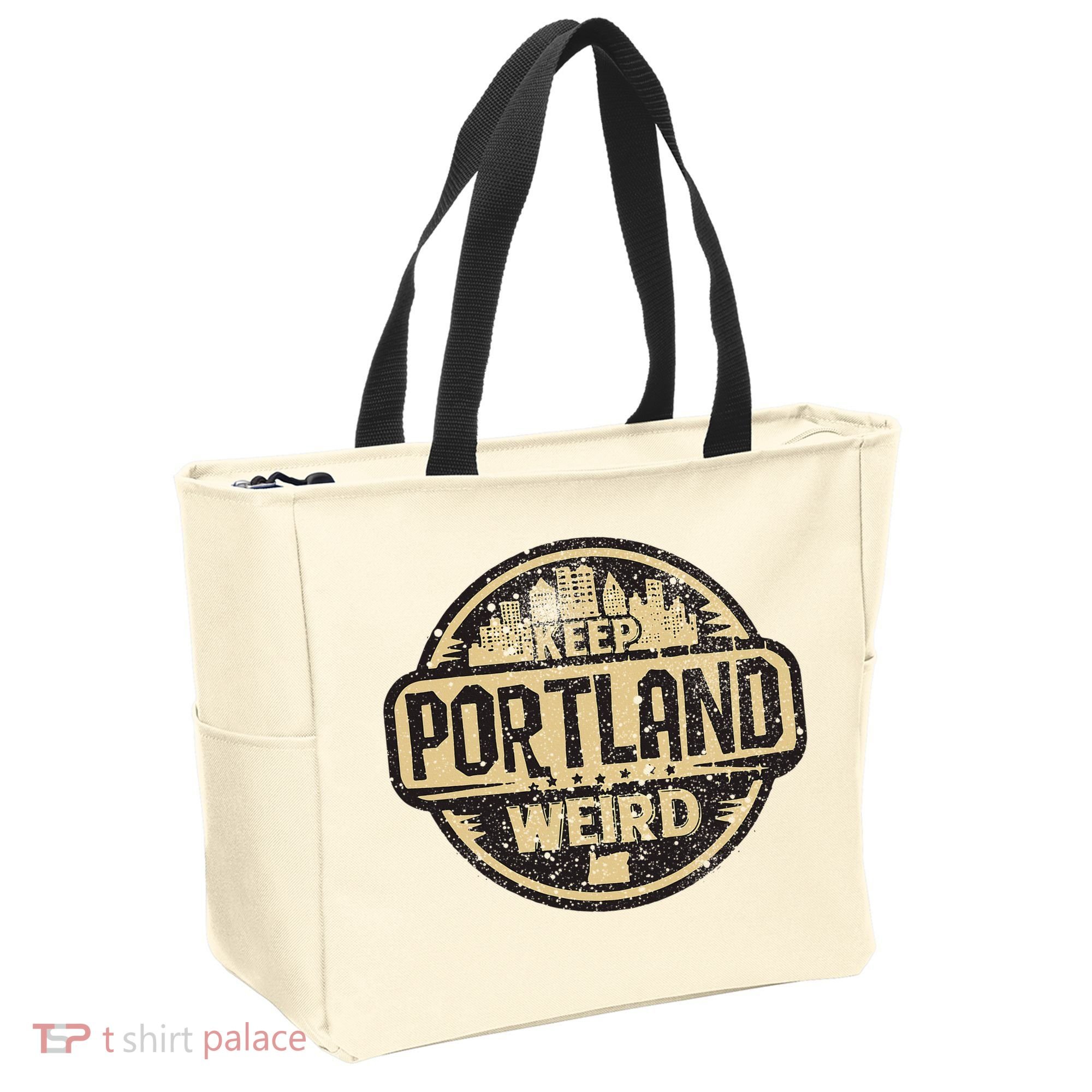 Keep Portland Oregon Weird Funny Tote Bag