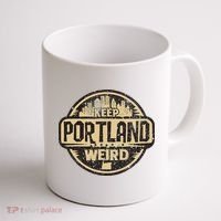 Keep Portland Oregon Weird Funny Coffee Mug thumb 1