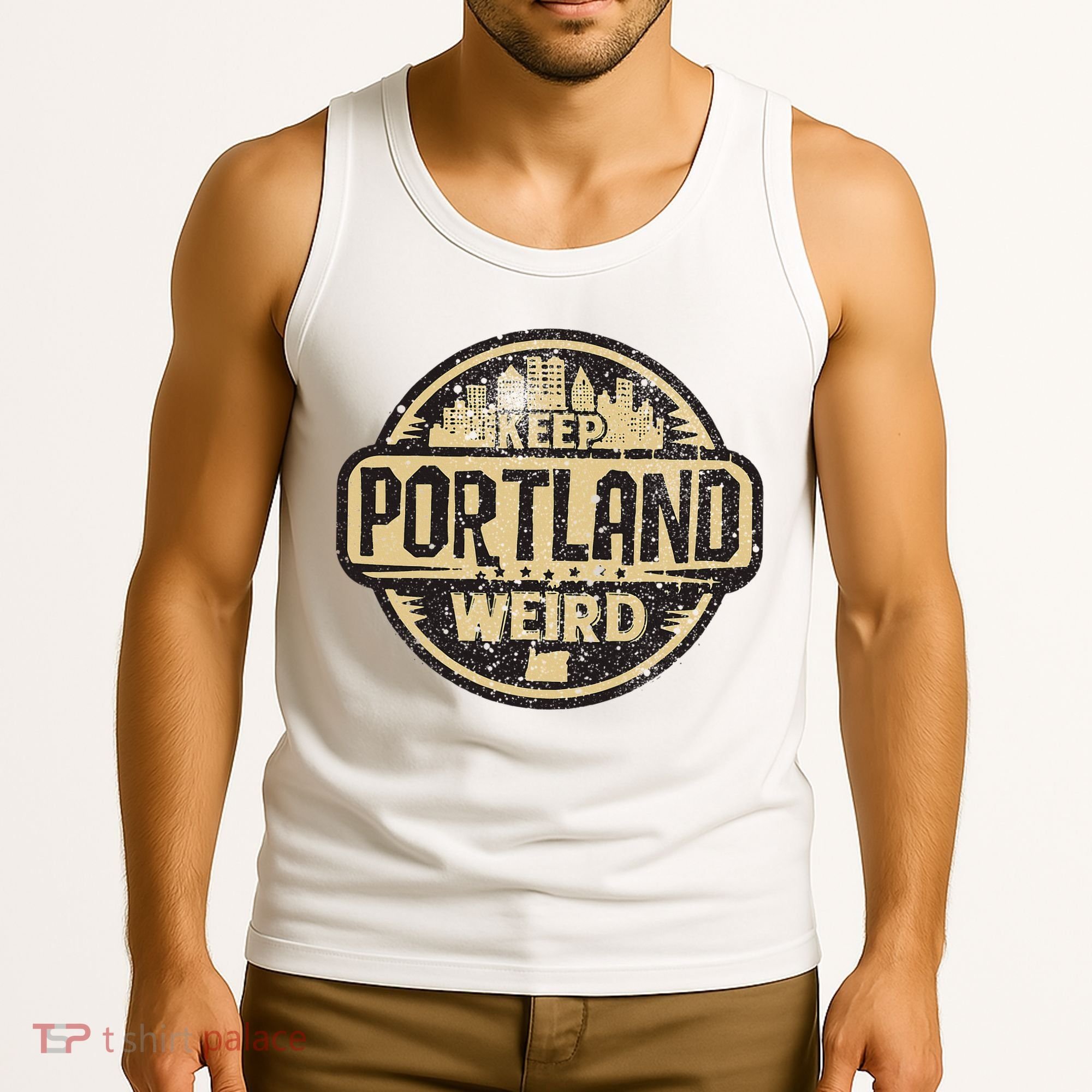 Keep Portland Oregon Weird Funny Tank Top