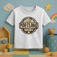 Keep Portland Oregon Weird Funny Toddler T-Shirt thumb 3