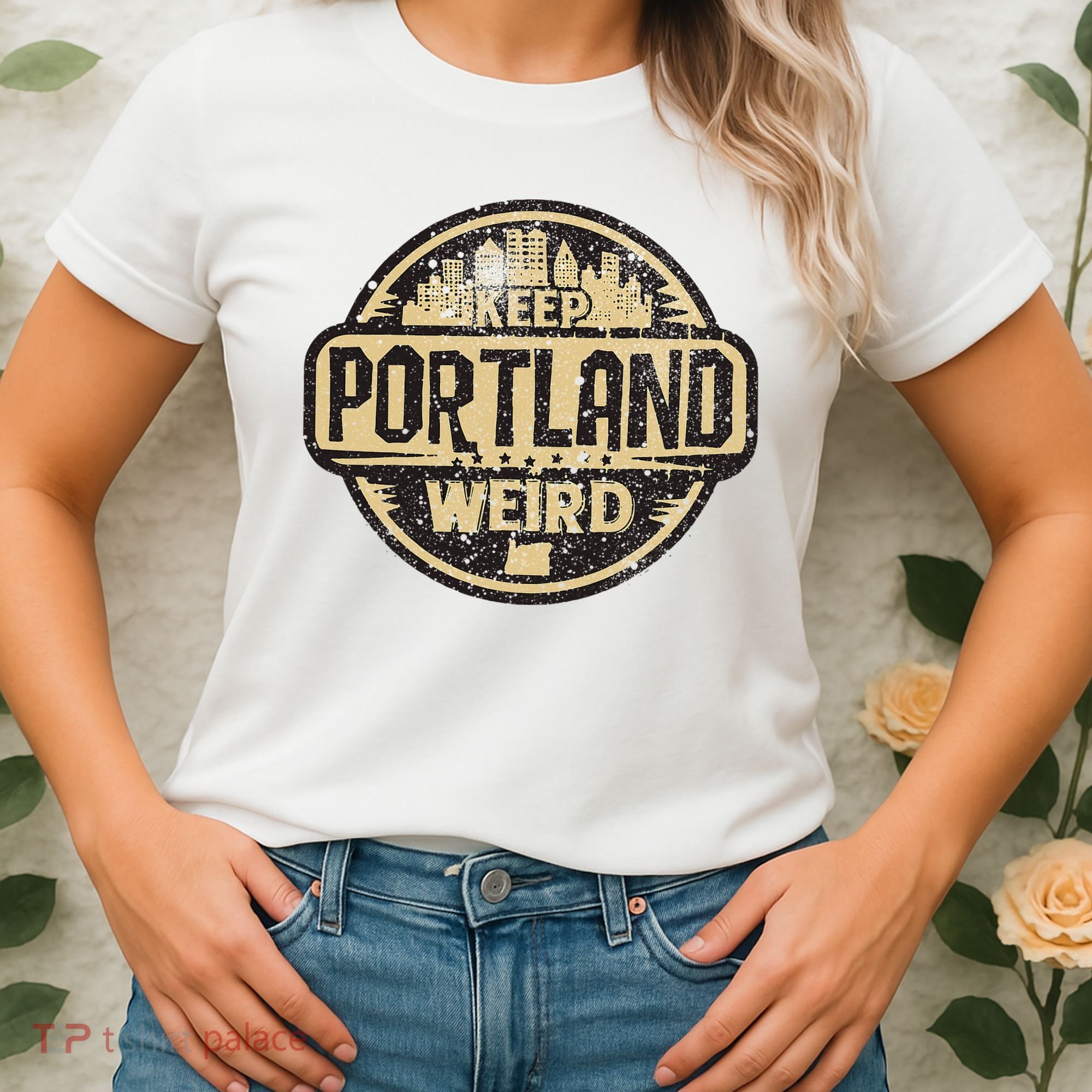 Keep Portland Oregon Weird Funny Women's T-Shirt