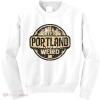 Keep Portland Oregon Weird Funny Kids Sweatshirt thumb 0