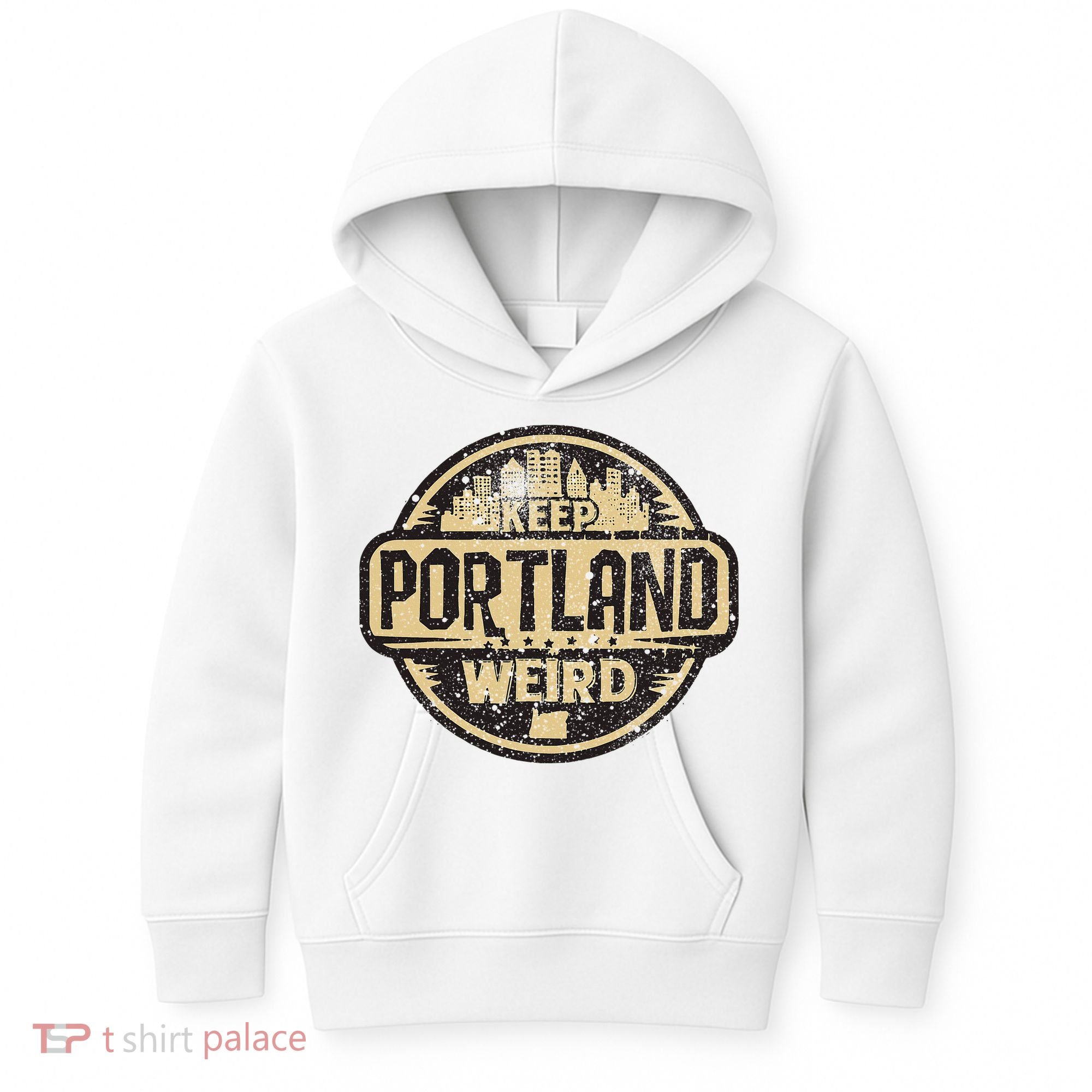 Keep Portland Oregon Weird Funny Kids Hoodie