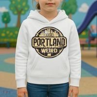 Keep Portland Oregon Weird Funny Kids Hoodie thumb 3