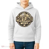 Keep Portland Oregon Weird Funny Kids Hoodie thumb 4