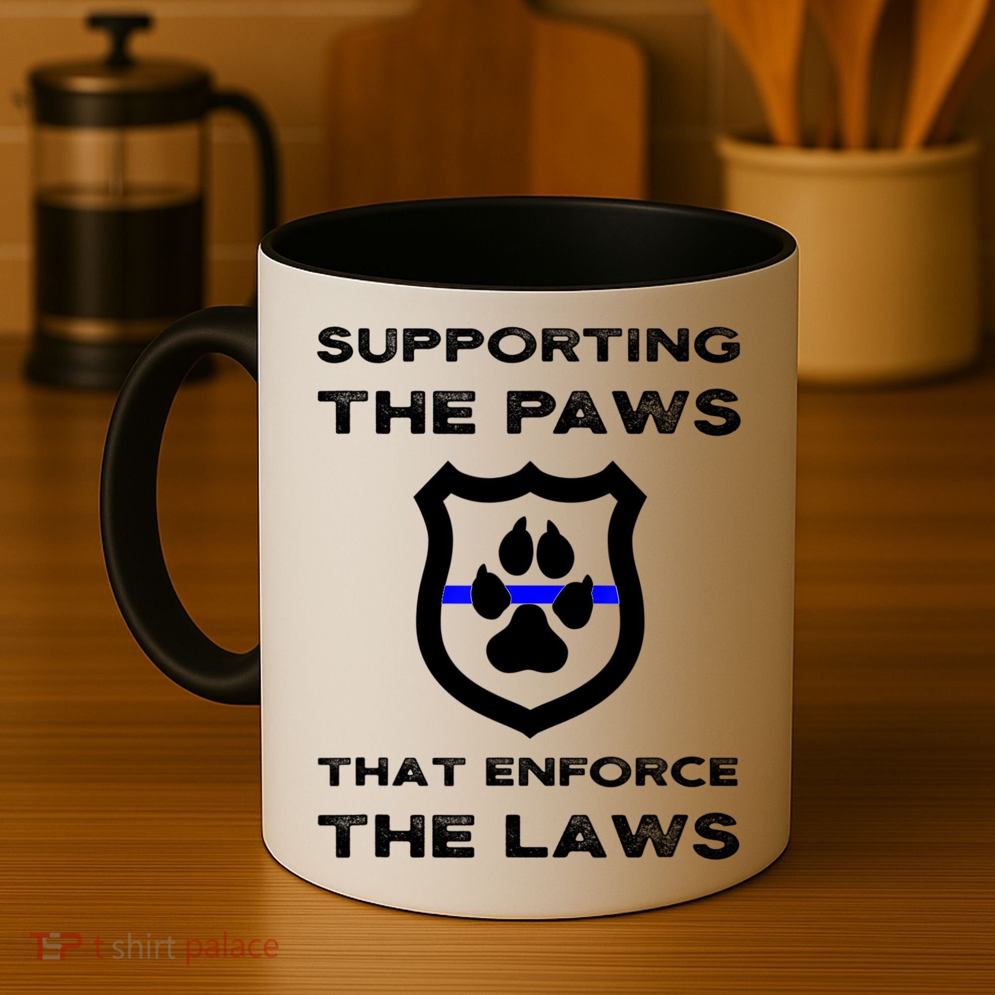 K9 Police Officer Support Supporting Paws That Enforce Laws Coffee Mug