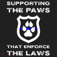 K9 Police Officer Support Supporting Paws That Enforce Laws Beanie thumb 2
