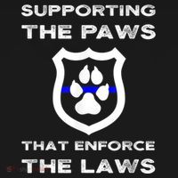 K9 Police Officer Support Supporting Paws That Enforce Laws Mousepad thumb 1