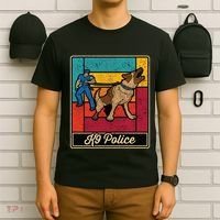 K9 Police Officer Vintage Law Enforcet Dog T-Shirt thumb 6