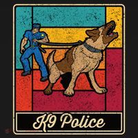 K9 Police Officer Vintage Law Enforcet Dog T-Shirt thumb 7