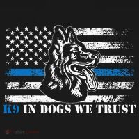 K9 Police Officer Blue Line We Trust K9 Police Dog Women's Tank Top thumb 5