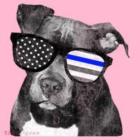 K9 Police Officer Police Pitbull Thin Blue Line Premium Coaster thumb 2