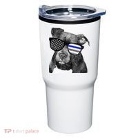 K9 Police Officer Police Pitbull Thin Blue Line Premium Tumbler thumb 0